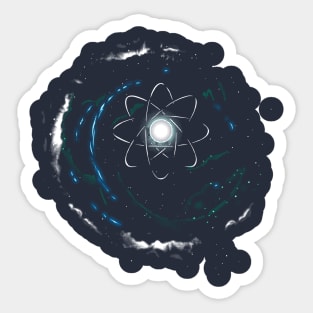 Space and Time and the Universe - Science Shirt Sticker